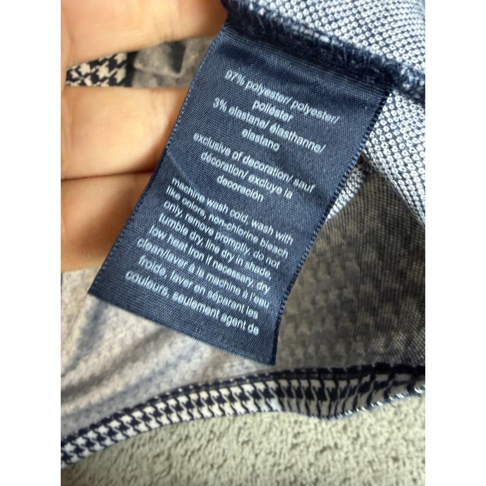 Tommy Hilfiger Tunic Womens 3X Blue Check Long Sleeve Crew Neck Polyester - Picture 5 of 11